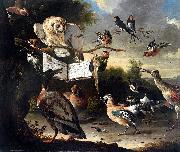 Melchior de Hondecoeter Das Vogelkonzert oil painting